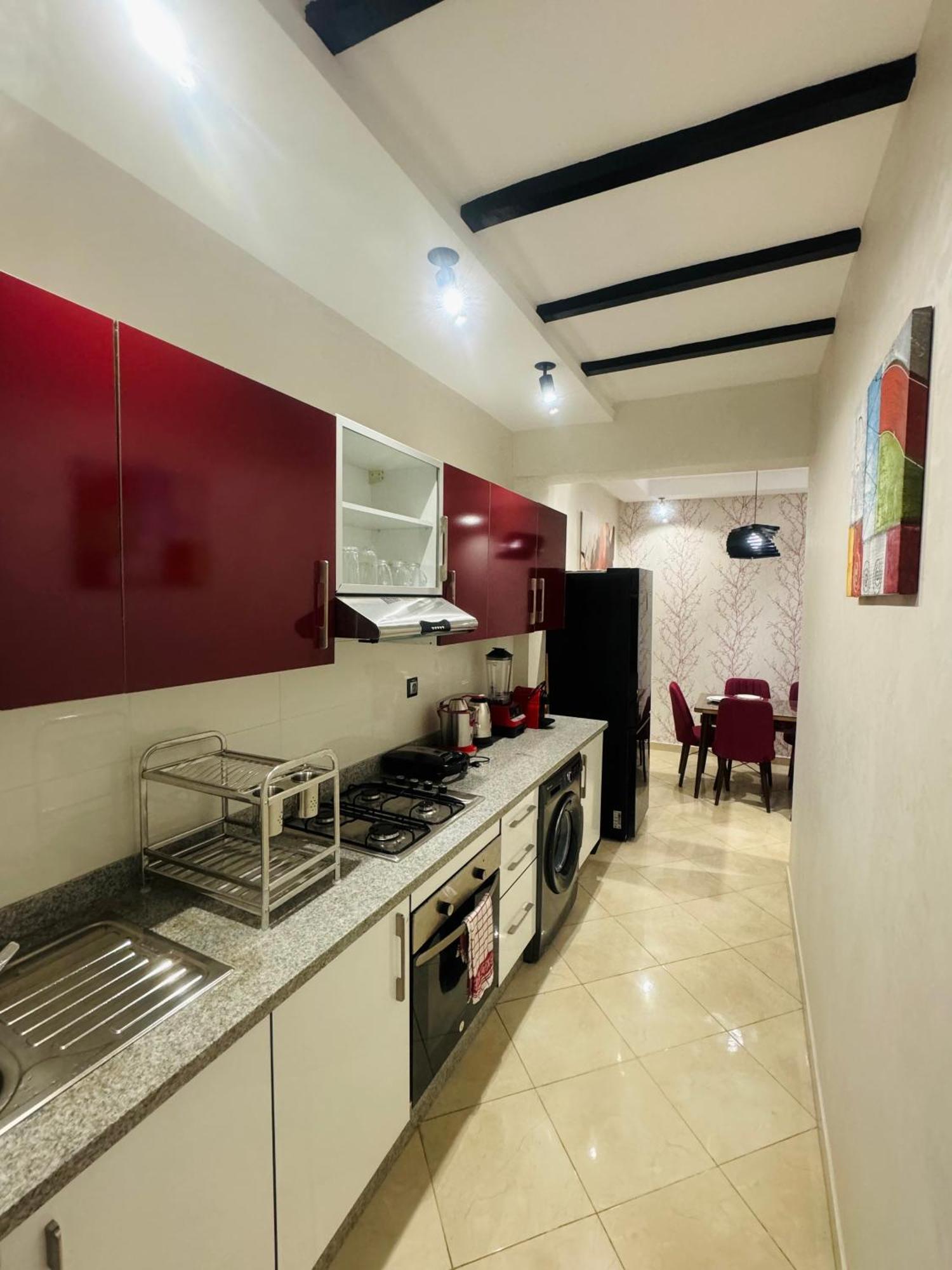 Modern Opposite The Hassan2 Mosque, Very Well Equipped And Stylish, 85 M2 With Gym And Direct Sea View With Underground Garage , Prohibits Unmarried Couples Of Arab Origin Apartment